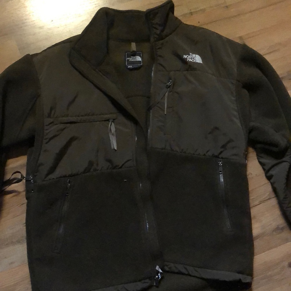 North face jacket brown size large